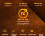Скриншот страницы сайта traffcash.com
