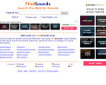 Скриншот страницы сайта findsounds.com