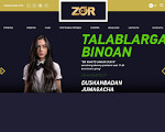 Скриншот страницы сайта zortv.uz
