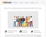 Скриншот страницы сайта bitcoin.org