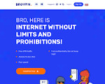 Скриншот страницы сайта brovpn.io