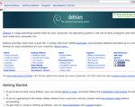 Скриншот страницы сайта debian.org
