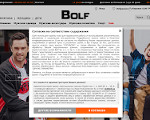 Скриншот страницы сайта bolf.ua