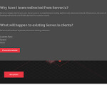 Скриншот страницы сайта server.lu