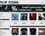 Скриншот страницы сайта muzicona.com