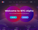 Скриншот страницы сайта btc-alpha.com