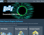Скриншот страницы сайта yacy.net