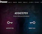 Скриншот страницы сайта adskeeper.com