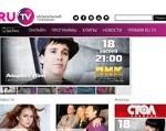 Скриншот страницы сайта ru.tv