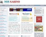 Скриншот страницы сайта mir-kasino.ru