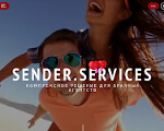 Скриншот страницы сайта sender.services
