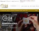 Скриншот страницы сайта coin24.ee