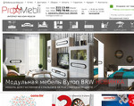 Скриншот страницы сайта promebli.com.ua