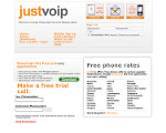 Скриншот страницы сайта justvoip.com