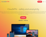 Скриншот страницы сайта cloudvpn.pro
