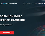 Скриншот страницы сайта leadbit-gambling.com